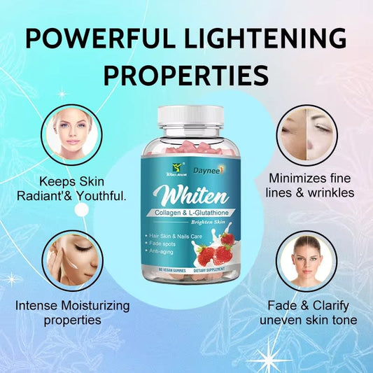 🔥 LIMITED DEAL — DAYNEE Glutathione Collagen Whitening Gummies | Brighter Skin + Clear Complexion + Healthy Hair | KSh 2999